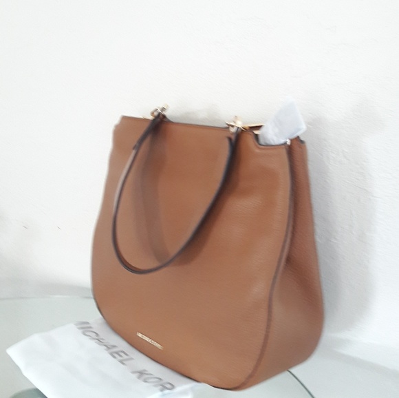 NWT MICHAEL KORS LEATHER FULTON LARGE HOBO BAG - Picture 3 of 8